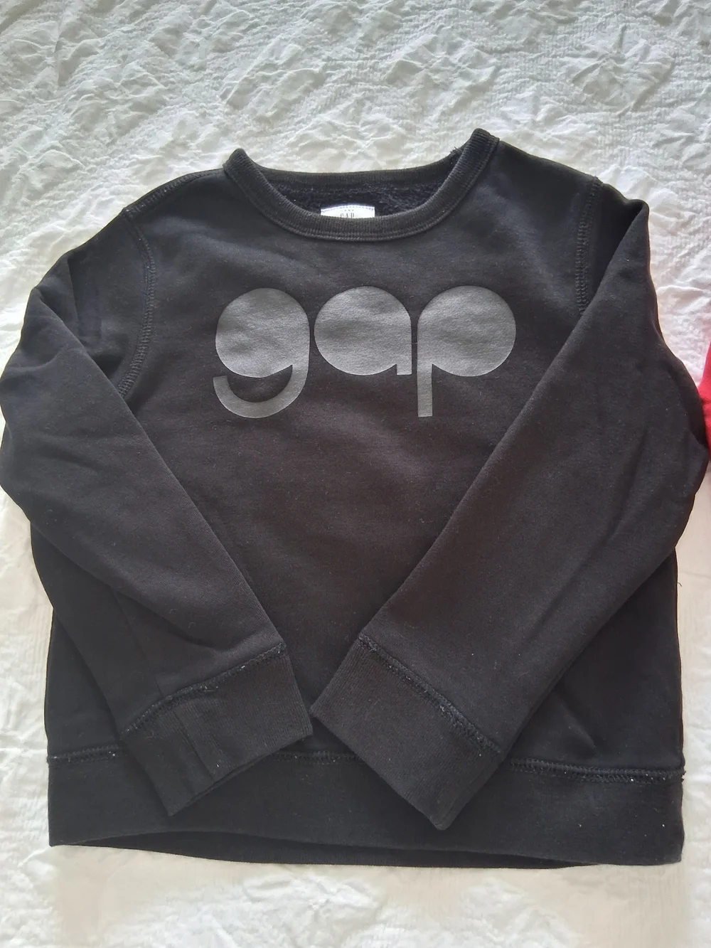 GAP Kids Crewneck Sweatshirt Lot Of 2  Red & Black Logo Tops Size 5